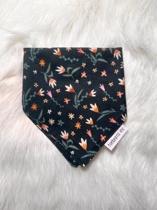 Pink & Orange Flowers Bandana